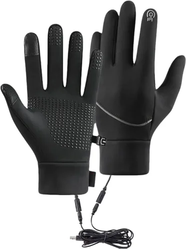 Guantes térmicos para hombres y mujeres, calentadores de manos de dedo completo de invierno, guantes eléctricos con calefacción, esquí, ciclismo,