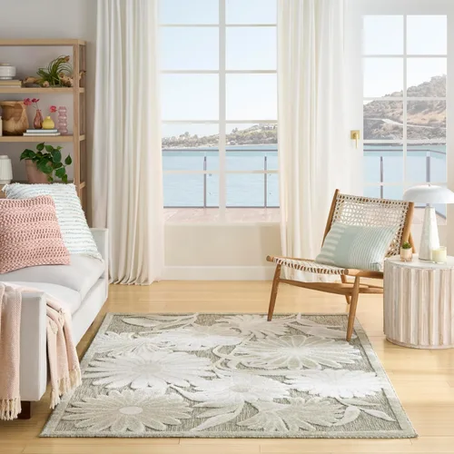 Miniatura 38 de Nourison Home Aloha - Alfombra beige de 2 pies 3 pulgadas x 12 pies, fácil de limpiar, no se desprende, para dormitorio, sala de estar, comedor