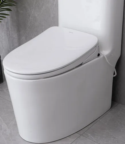 Miniatura 8 de AQUATIZ Bidé de inodoro inteligente alargado, asiento de inodoro eléctrico con boquilla autolimpiante, agua tibia ajustable, desodorizador, secadora
