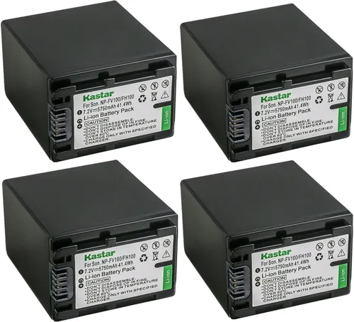Miniatura 6 de Kastar Paquete de 1 batería NP-FV100 de 7,2 V 5750 mAh de repuesto para Sony DEV-30, DEV-5, DEV-50, DEV-50V, FDR-AX100, FDR-AX100E, FDR-AX700