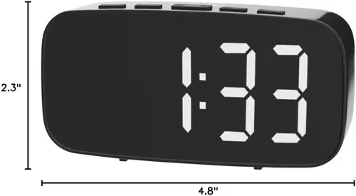 Miniatura 9 de Reloj despertador ruidoso con agitador de cama, reloj despertador vibratorio para personas que duermen con mucha fuerza, reloj despertador digital