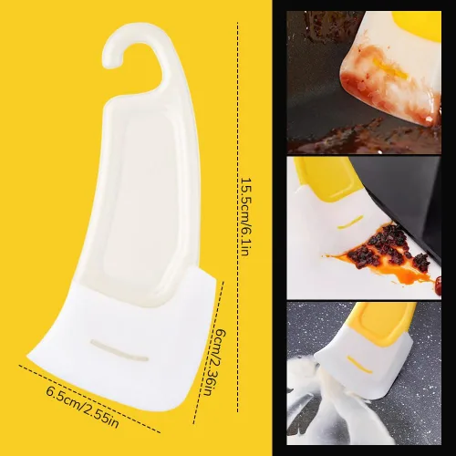 Miniatura 6 de Juego de espátulas de silicona de grado alimenticio para cocina, espátula de goma resistente al calor, herramienta de cocina raspadora sin arañazos