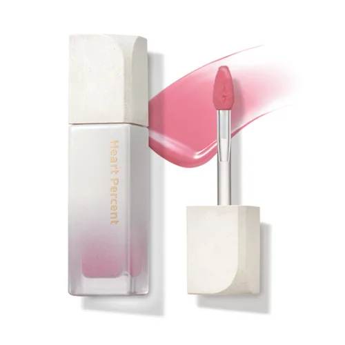 Miniatura 15 de Heart Percent Dote On Mood - Tinte puro brillante, acuoso y ligero, hidratante para labios, lápiz labial líquido de larga duración, 0.26 onzas, #01