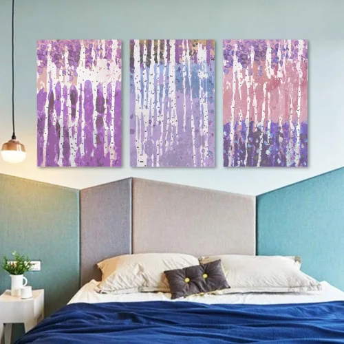 Miniatura 28 de wall26 3 paneles de lienzo para pared, cuadros de estilo chino, decoración de pared para el hogar, dormitorio, sala de estar, pinturas en lienzo