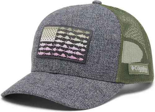 Miniatura 392 de Columbia - Gorra de malla con bandera con árboles unisex para adultos, corona alta