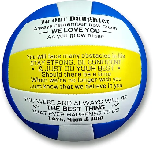 Miniatura 8 de Regalos personalizados de voleibol para hija o hijo, tamaño 5, voleibol para interiores y exteriores, playa, deportes, entrenamiento, palabras