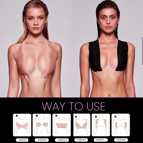 Miniatura 3 de Cinta de levantamiento de senos cinta de elevación y moda cinta de boob cinta de moda bob cubiertas de pezones cinta corporal para el pecho
