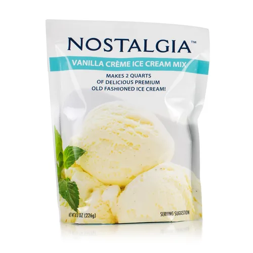 Miniatura 6 de Nostalgia Mezcla de helado premium, 8 paquetes (8 onzas), hace 16 cuartos de galón en total