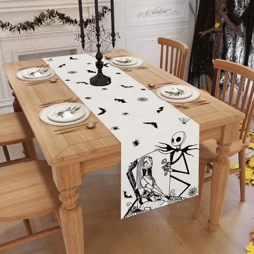 Miniatura 3 de Camino de mesa de Halloween, decoración de mesa de Halloween, hogar, cocina, comedor, decoración de mesa de Navidad, Navidad, invierno, decoraciones