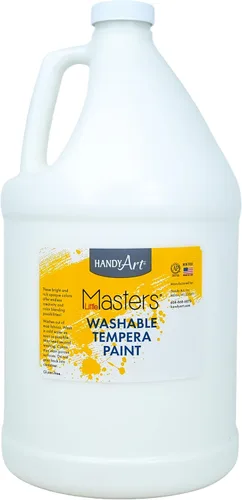 Miniatura 25 de Handy Art Little Masters - Pintura al temple lavable, turquesa, botella de 128 onzas, brillante y mezclable, alta opacidad, colores lavables