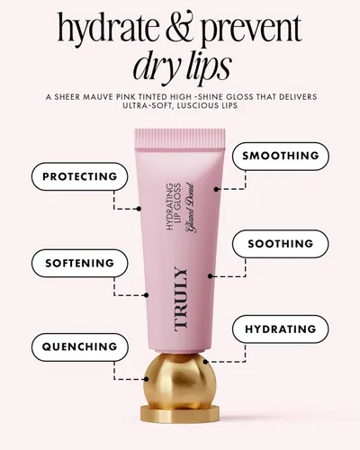 Miniatura 2 de Truly Beauty Hydrating Lip Gloss High Shine & Tinted, Infused with Hyaluronic Acid, Jojoba Oil & Shea Butter Donut glaseado