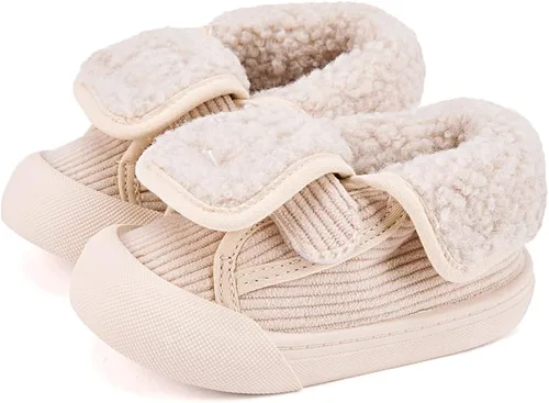 Miniatura 78 de BMCiTYBM Botas de nieve de invierno para bebés y niños pequeños, de piel sintética, cálidas, antideslizantes, zapatos para primeros pasos