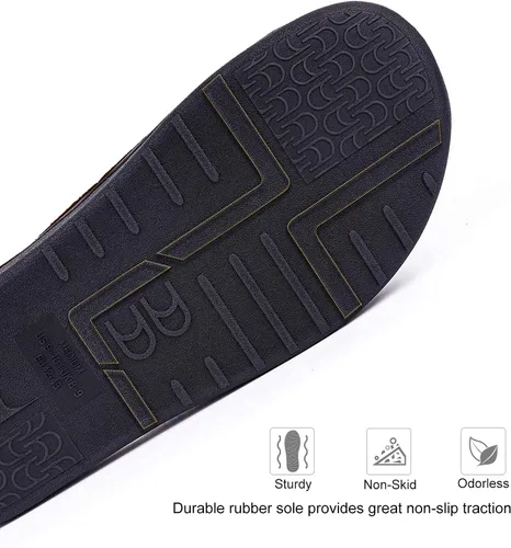 Miniatura 6 de Cómodas pantuflas de espuma viscoelástica para hombre, transpirables, microgamuza