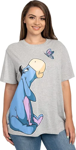 Miniatura 5 de Disney Camiseta para mujer de talla grande con estampado lateral de mariposa Eeyore