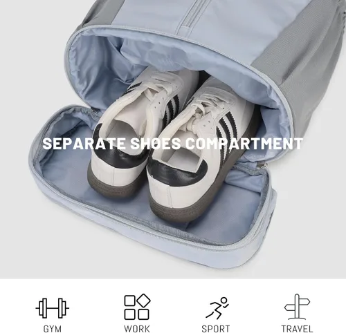 Miniatura 4 de mygreen Mochila con cordón para gimnasio con compartimento para zapatos