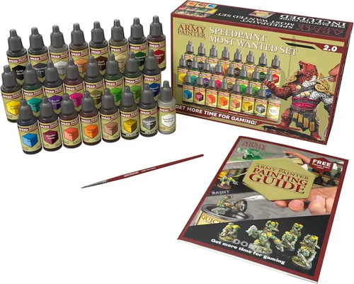 Miniatura 2 de The Army Painter, Speedpaint 2.0, Juego de pinturas más solicitadas, 24 botes de 18 ml de Speedpaints incl. 2 metálicos, 1 medio y 1 pincel gratis