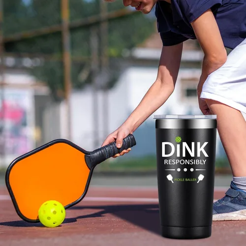 Miniatura 4 de Fufandi Regalos de pickleball para hombres y mujeres – Pickle Ball Dink Responsibly – Navidad, regalos de cumpleaños para los amantes del pickleball