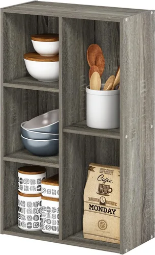 Miniatura 15 de Furinno Jaya Enhanced Home Estantería ajustable de 3 niveles, pino ámbar