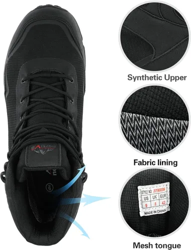 Miniatura 5 de NORTIV 8 Botas de senderismo impermeables para hombre, zapatos de montañismo para mochileros
