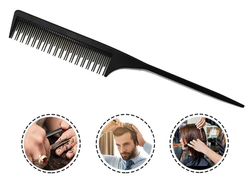 Miniatura 5 de 3 Peine para peinar, peine de cola para el cepillin para cabello fino y normal, peine de pelo para mujeres y hombres, 22.23 cm