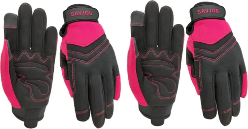 Guantes de trabajo de seguridad para hombres y mujeres, guantes de trabajo utilitarios, guantes de mecánico, guantes de trabajo de patio, ajuste de