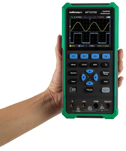 Miniatura 3 de Osciloscopio de mano (2 canales, 40 MHz)