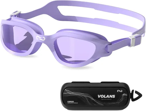 Miniatura 7 de COPOZZ Gafas de natación para mujeres adultas, gafas de natación para mujeres y hombres, antivaho sin fugas, protección UV para adultos