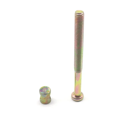 Miniatura 2 de Juego de tornillos para cuna M8 x 3.543 in – 8 pernos de barril de muebles chapados en zinc para futones
