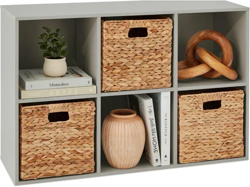 Miniatura 26 de Best Choice Products Organizador de almacenamiento de 6 cubos, abertura de estante de 13.5 pulgadas, estantería, librero, estante de exhibición