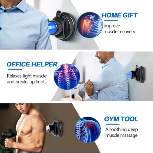 Miniatura 7 de Bola de masaje montable, masajeador de recuperación muscular 3 en 1, para aliviar el dolor, liberación miofascial, nudos y tejido profundo, terapia