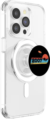 Miniatura 3 de Kitesurfer Kitesurfing Birthday Vintage 2007 born Kitesurf PopSockets MagSafe PopGrip for iPhone