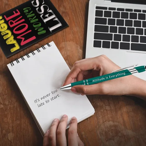 Miniatura 6 de 60 bolígrafos inspiradores con citas de tinta negra, cuaderno motivacional, bloc de notas inspiradoras, mini cuadernos de bolsillo, bolígrafos