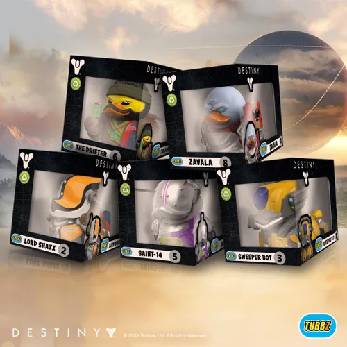 Miniatura 6 de TUBBZ Boxed Edition Sweeper Bot Figura coleccionable de pato de goma de vinilo - Producto oficial de Destiny 2 - PC y videojuegos Barrendero Bot