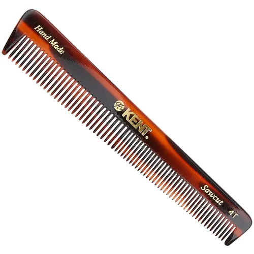 Kent Peine de doble diente 4T de 6 pulgadas - Apósito de dientes finos y anchos, peine de aseo para cabello, barba, bigote. Estilo grueso y fino