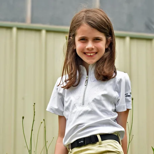 Miniatura 6 de Anni Lyn Sportswear Camisa elegante de manga corta para niña