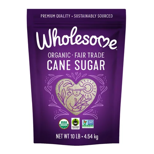 Miniatura 12 de Wholesome Sweeteners Azúcar de Caña Orgánica de 16 Onzas, Comercio Justo, Sin OMG, Sin Gluten, Puro y Vegano, para Hornear y Endulzar, 1 Paquete