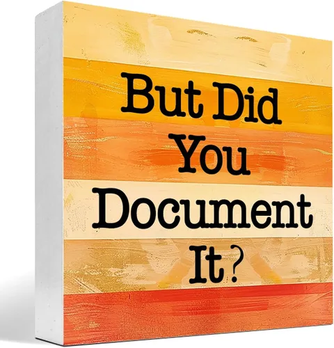 Miniatura 8 de Letrero de madera con texto en inglés «But Did You Document It» (But Did You Document It), caja de madera para escritorio, divertido letrero