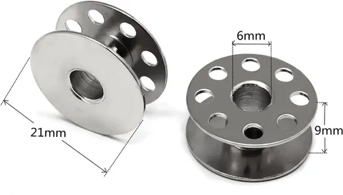 Miniatura 5 de 31 bobinas de máquina de coser industrial, pies prensatelas y estuche de bobina para cantante, Consew Juki DDL-8700, DDL-5550