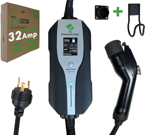 Miniatura 14 de Primecom.Tech - Cargador de vehículo eléctrico de nivel 2 (EV) Amperaje ajustable