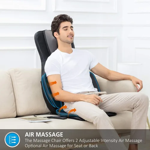 Miniatura 8 de Snailax Paquete de almohadilla para silla de masaje de cuerpo completo y masajeador de percusión de mano