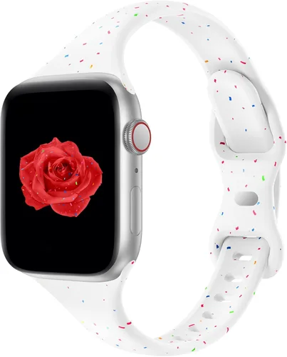 Miniatura 14 de Acrbiutu - Correas compatibles con Apple Watch de 38, 40, 41, 42, 44, 45, 46 y 49 mm, delgada, de silicona, para iWatch serie Ultra, 10, 9, 8, 7, 6