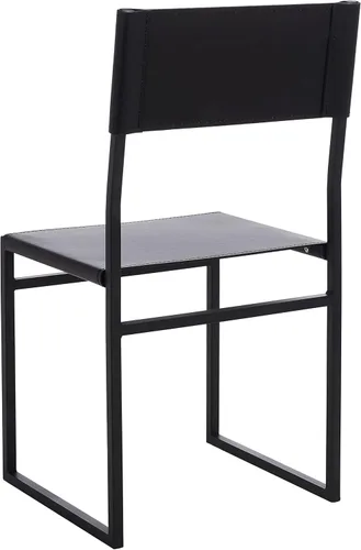 Miniatura 7 de SAFAVIEH Home Collection Layne Silla de comedor negra para sala de estar (totalmente montada)
