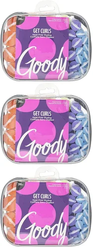 Miniatura 2 de Goody GoCurl - Ruleros de espuma para el cabello, varios colores, 36 unidades Rodillos sin calor