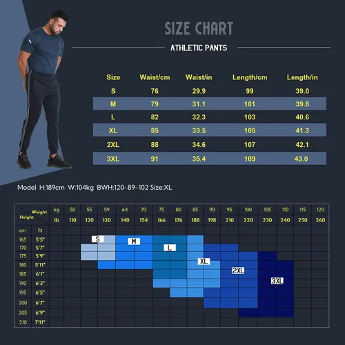 Miniatura 6 de RPOVIG Pantalones deportivos para correr y entrenar pantalones deportivos para hombre con bolsillos, juego de 3 piezas para correr, gimnasio