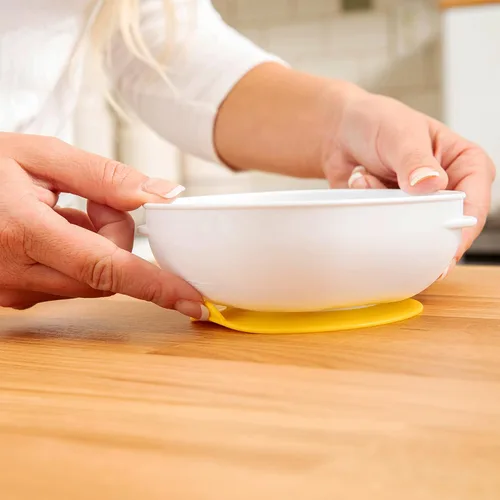 Miniatura 9 de Dr. Brown's Tazones de succión fuertes antideslizantes para bebés y niños pequeños, alimentación LED para bebés, paquete de 2, sin BPA, 4 meses