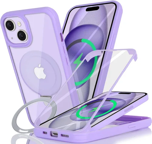 Miniatura 15 de Cavor Funda para iPhone 13 e iPhone 14, Compatible con Magsafe, Funda para iPhone 14 con Protector de Pantalla, Soporte Funda Protectora Magnética