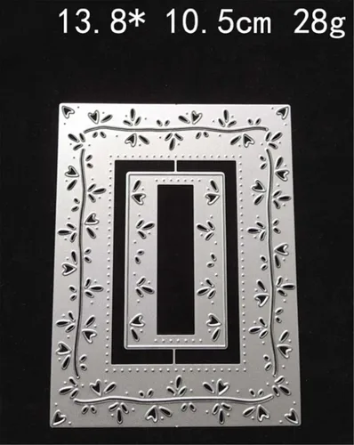 Miniatura 6 de Plantillas de metal para álbumes de recortes, herramientas para álbumes de recortes, marco de encaje de flores, plantilla de relieve para hacer