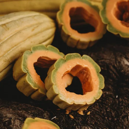 Miniatura 2 de Melón de plátano - 25 semillas - Variedad de reliquia y polinizada abierta, dulce y fácil de cultivar, semillas de frutas y verduras sin OMG