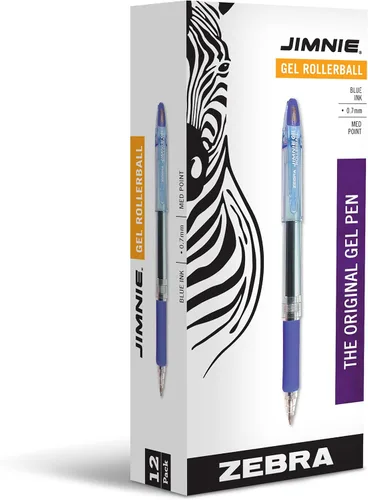 Miniatura 3 de Zebra Pen GR-8 42610 - Bolígrafo de gel retráctil, negro, paquete de 12
