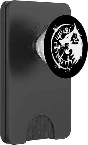 Miniatura 7 de Fenrir Wolf Fenris-Wolf – Viking Vegvisir Valknut PopSockets intercambiables PopGrip